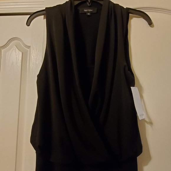 #362 NWT Karen Kane Black Jumpsuit XS - Picture 2 of 3